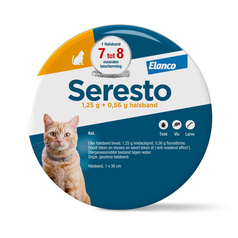 Seresto Teken- en vlooienband Kat 2 stuks