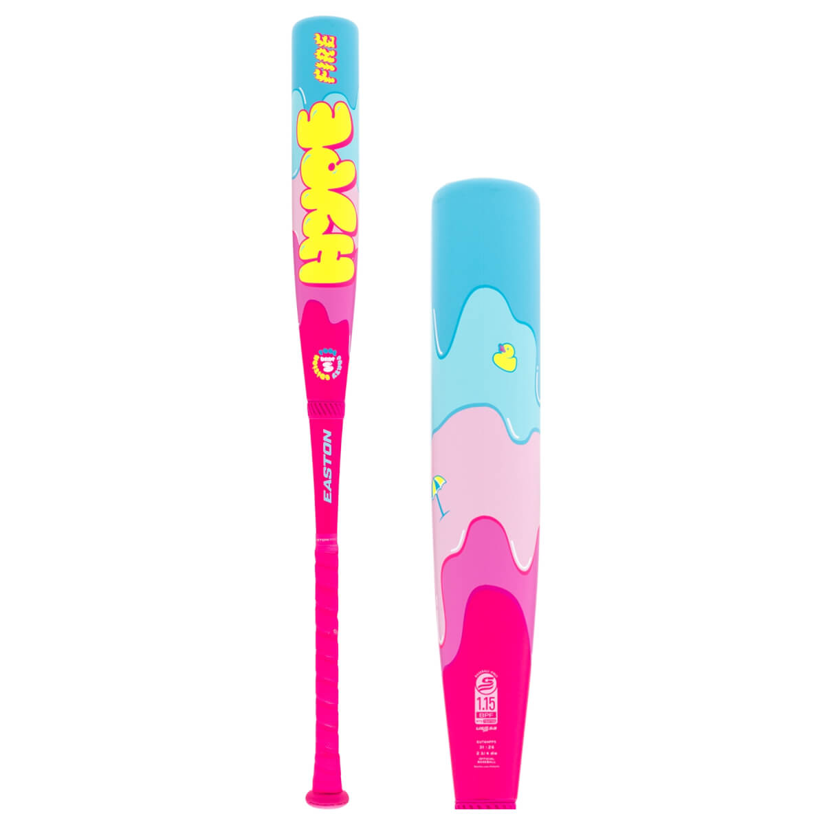 2026 Easton Hype Fire POOL PARTY Composite USSSA Baseball Bat, -5 Drop, 2-3/4 in Barrel, EUT6HPP5