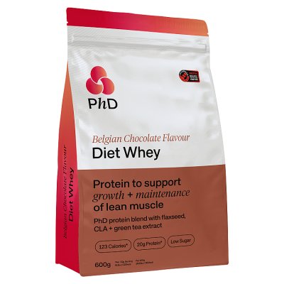 PhD Diet Whey Protein Powder Strawberry Delight 600g
