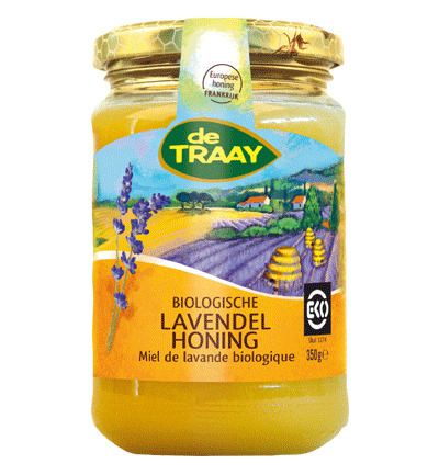 De Traay Organic Lavender Sunflower Honey - 350g