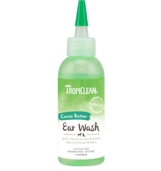 TropiClean Alcohol Free Postbiotic Ear Wash for Pets, 4oz