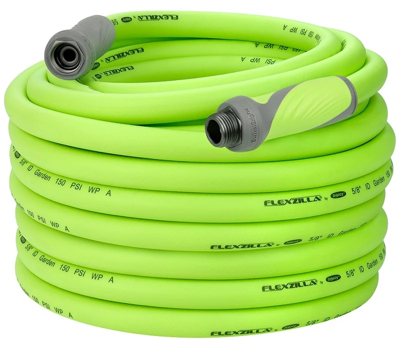 Flexzilla 5/8 in ID x 100 ft L SwivelGrip Garden Hose, Green